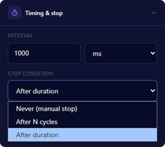 Timing And Stop
